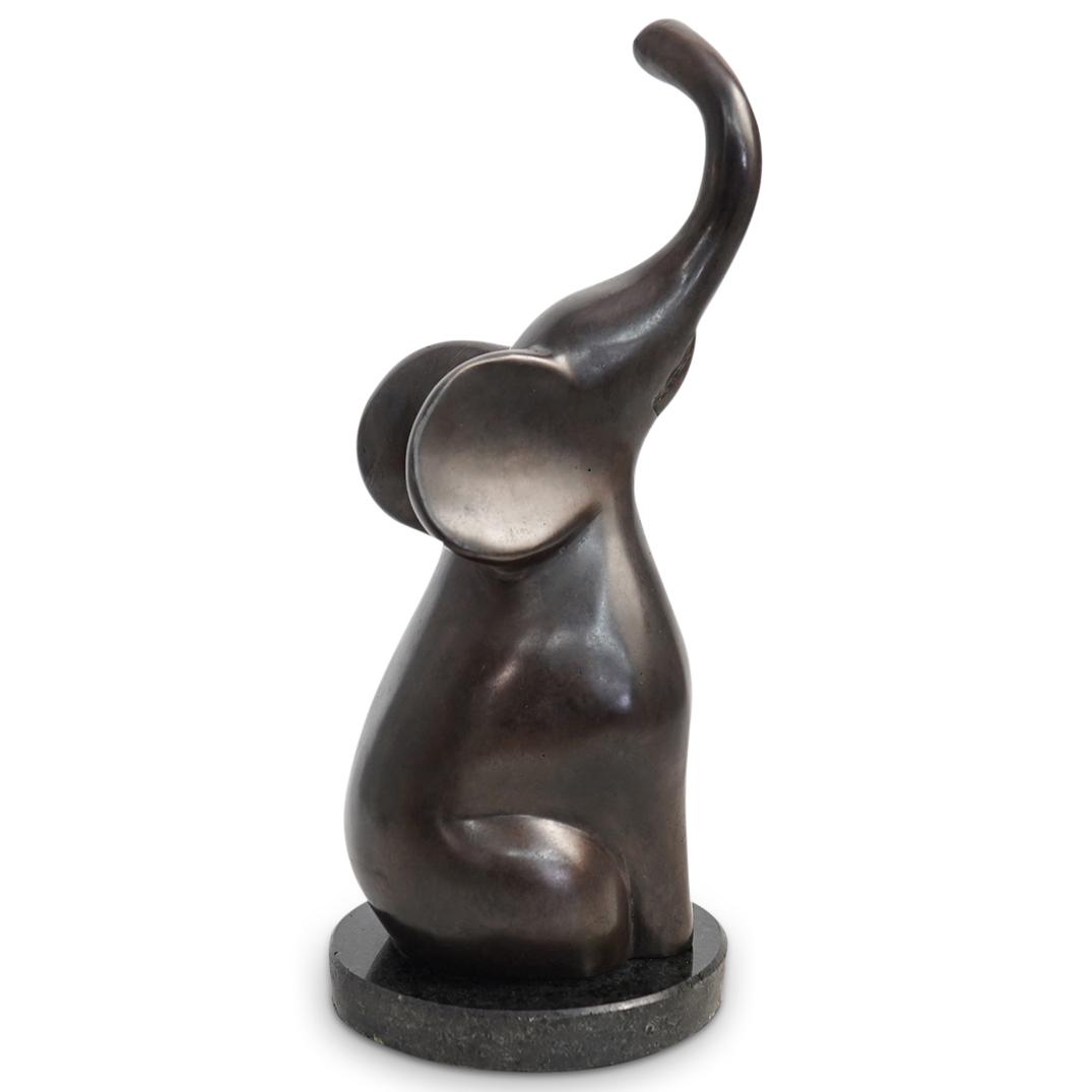 Bronze Elephant Sculpture (1 of 2)