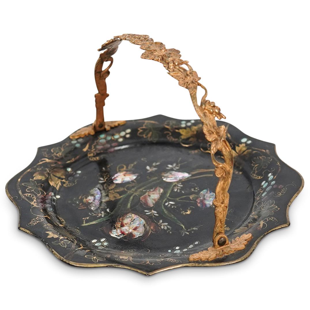 French Victorian Mother of Pearl Tray (1 of 6)