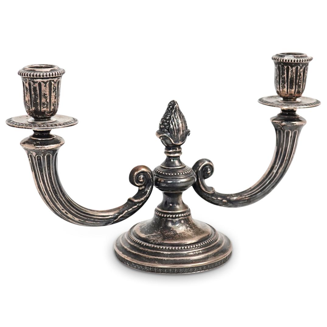 800 Silver Weighted Candelabra (1 of 6)
