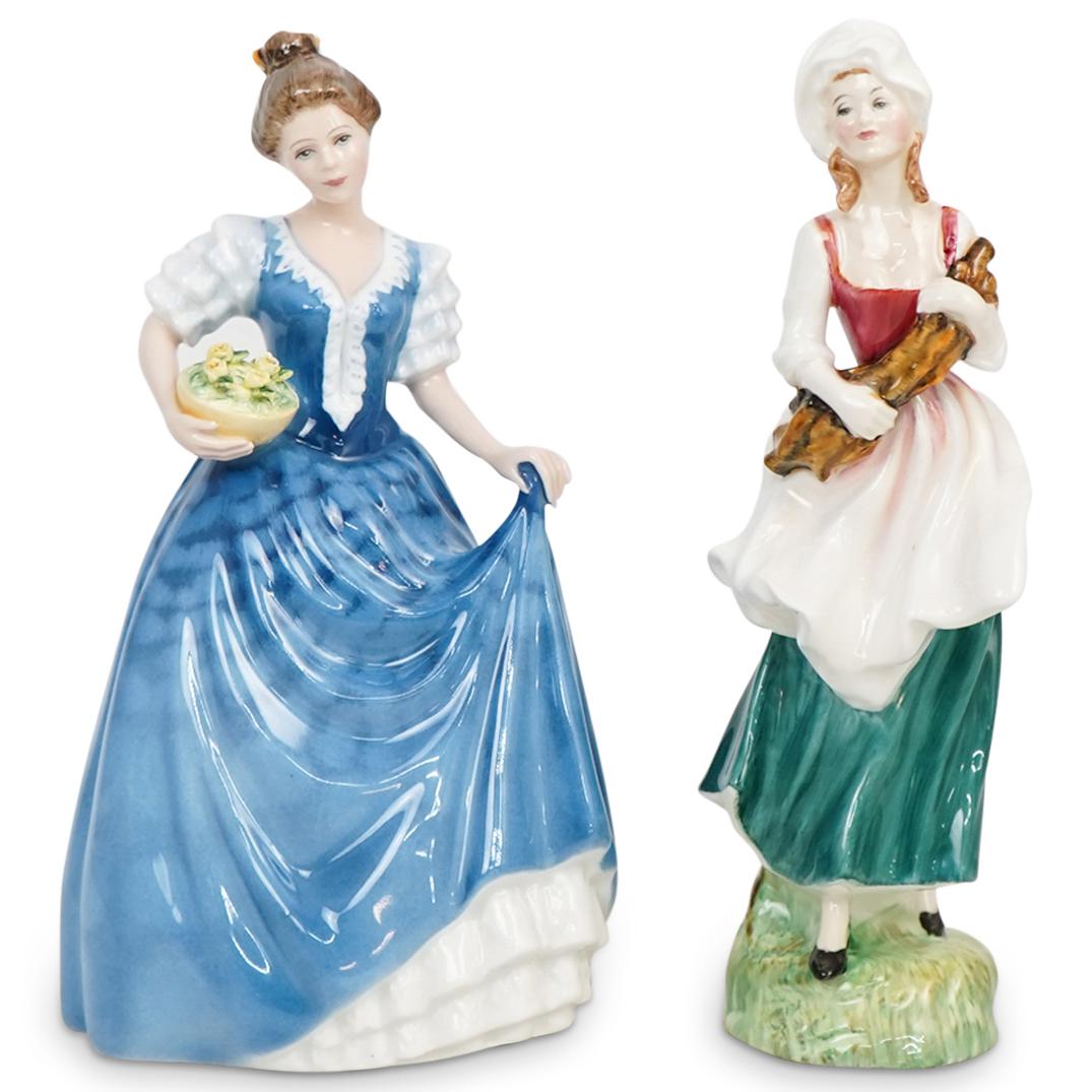 (2 Pc) Royal Doulton Porcelain Figurine Grouping (1 of 12)