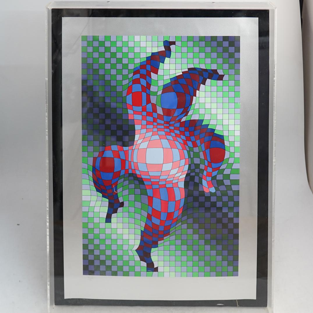 Victor Vasarely (Hungarian, 1908-1997) Color Serigraph (1 of 3)