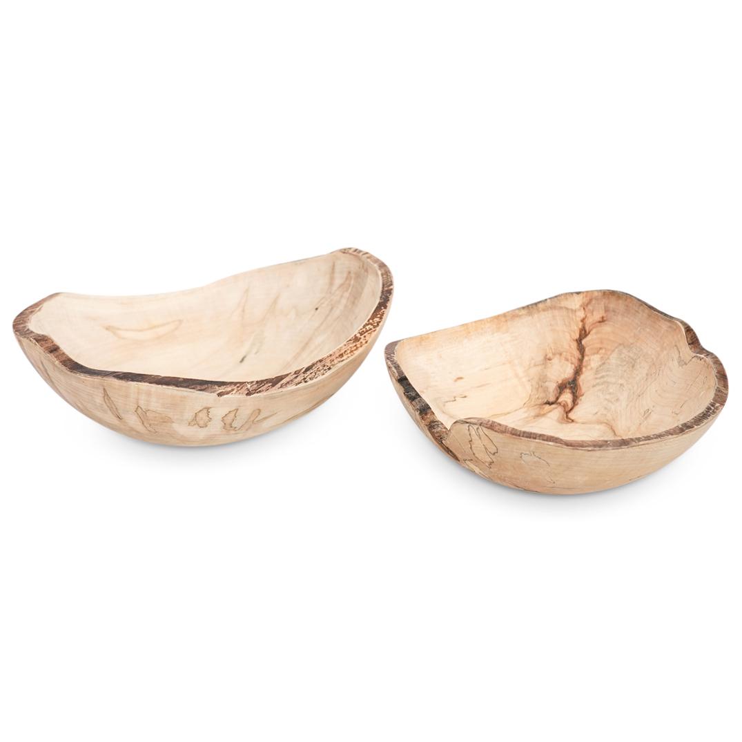 (2 Pc) Spencer Peterman Wooden Bowls (1 of 6)