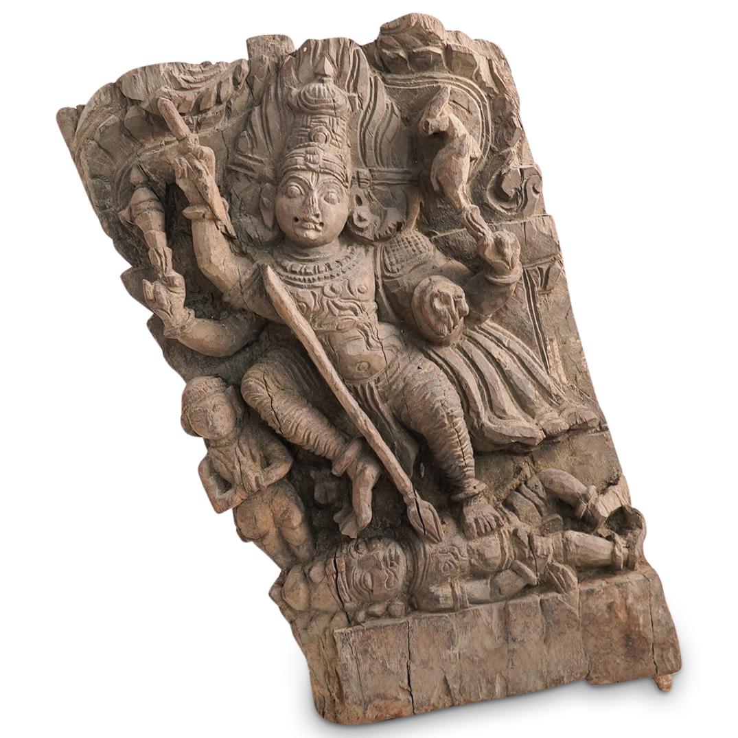 Tibetan Carved Wood Relief (1 of 10)