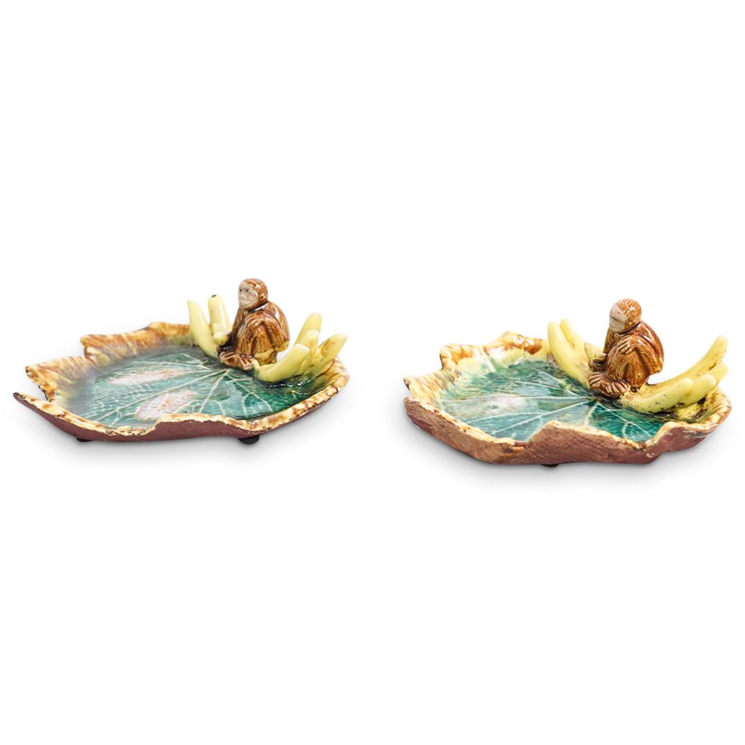 Pair Of Ceramic Monkey Dishes (1 of 6)