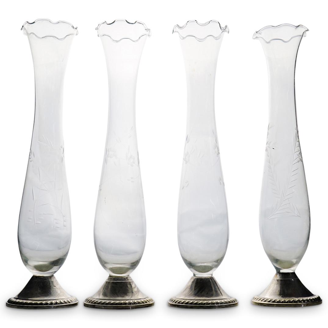 (4 Pc) Duchin Creation Glass & Sterling Silver Bud (1 of 4)