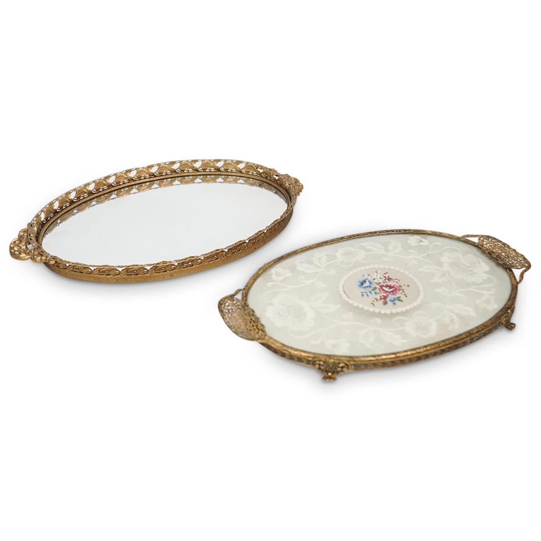 (2 Pc) Pair of Victorian Vanity Trays (1 of 8)