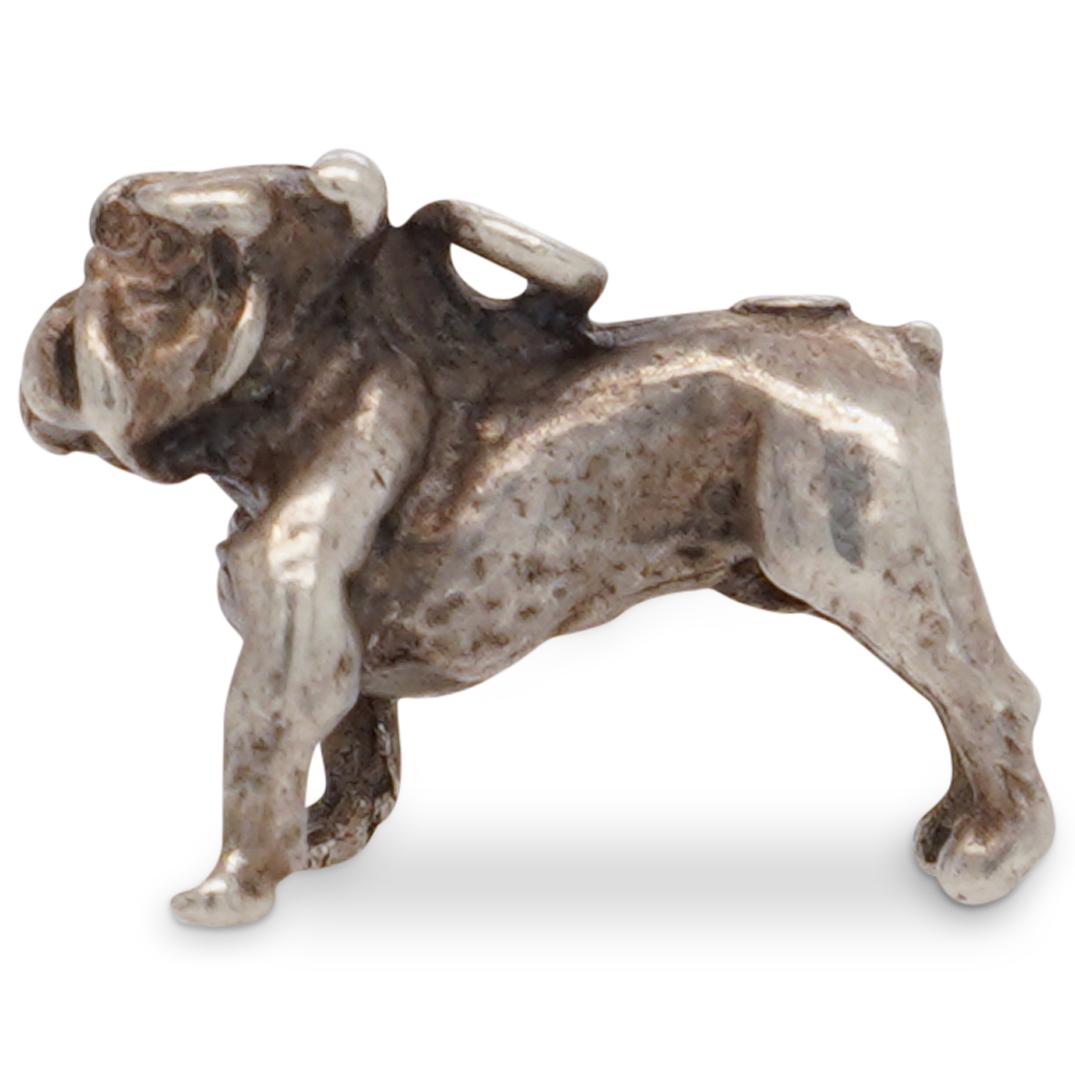 Sterling Silver Bulldog Charm (1 of 2)
