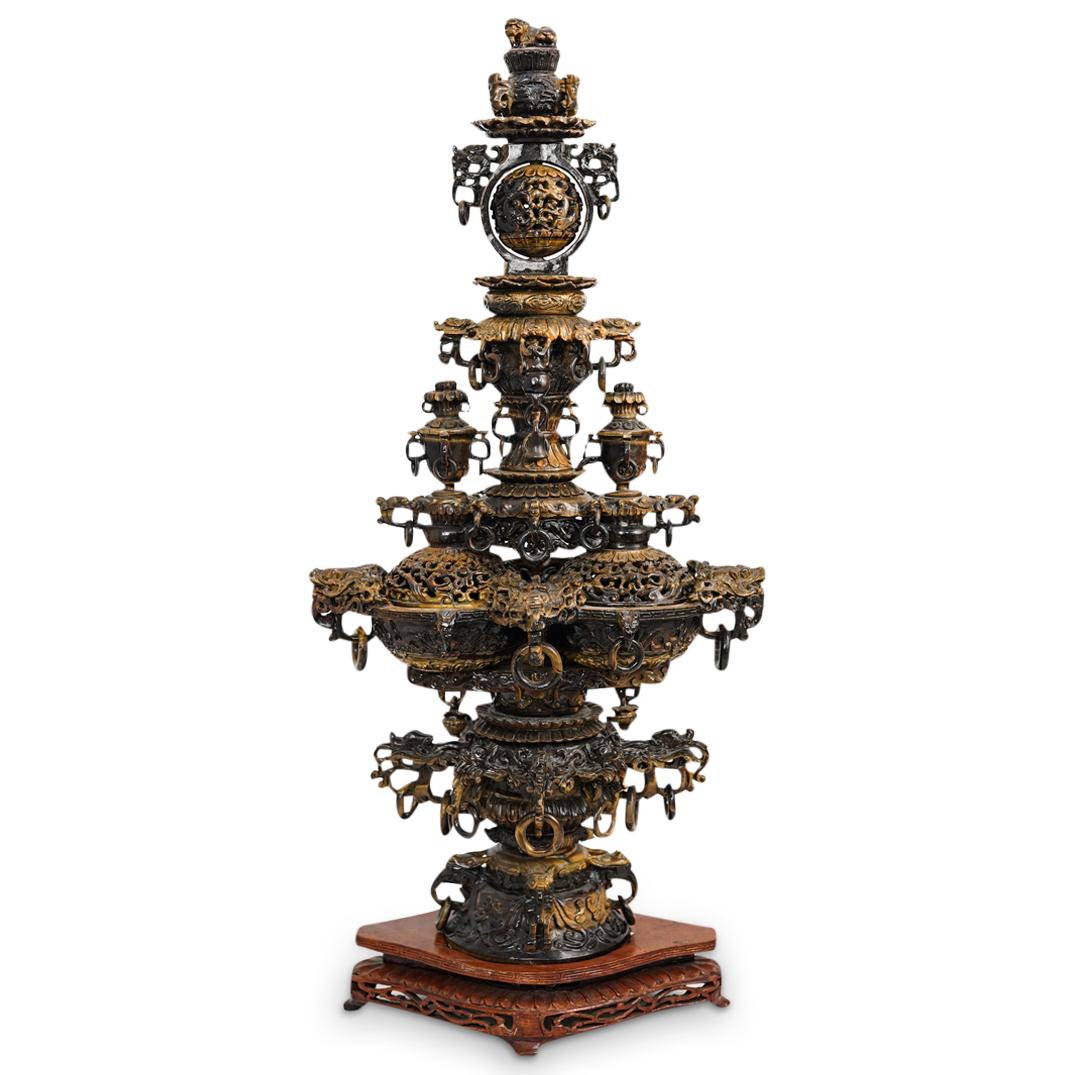 Chinese Carved Tigers Eye Censor (1 of 9)