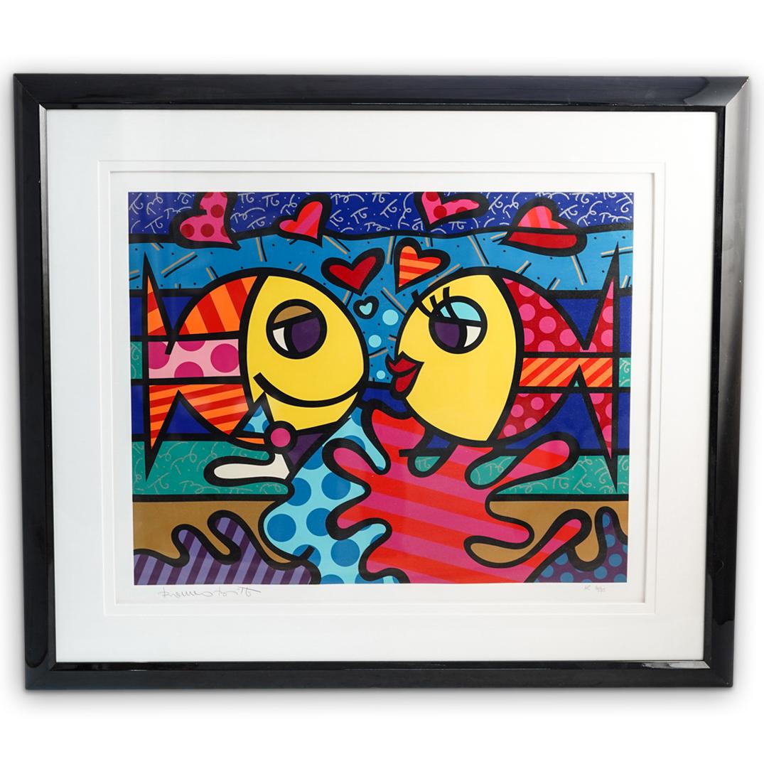 Romero Britto (Brazilian, b 1963) "Two Fishes" (1 of 9)