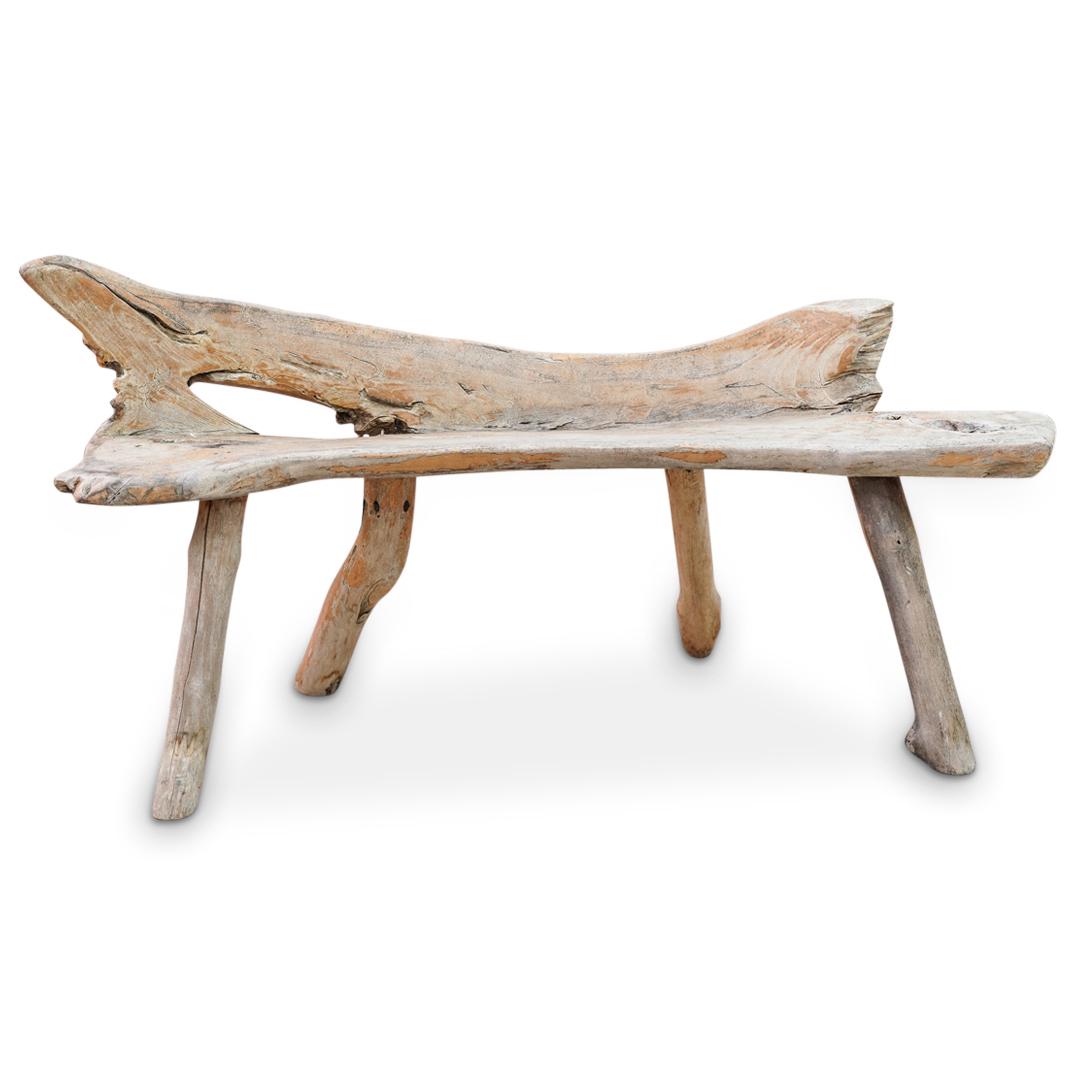 Modern Driftwood Outdoor Bench (1 of 8)