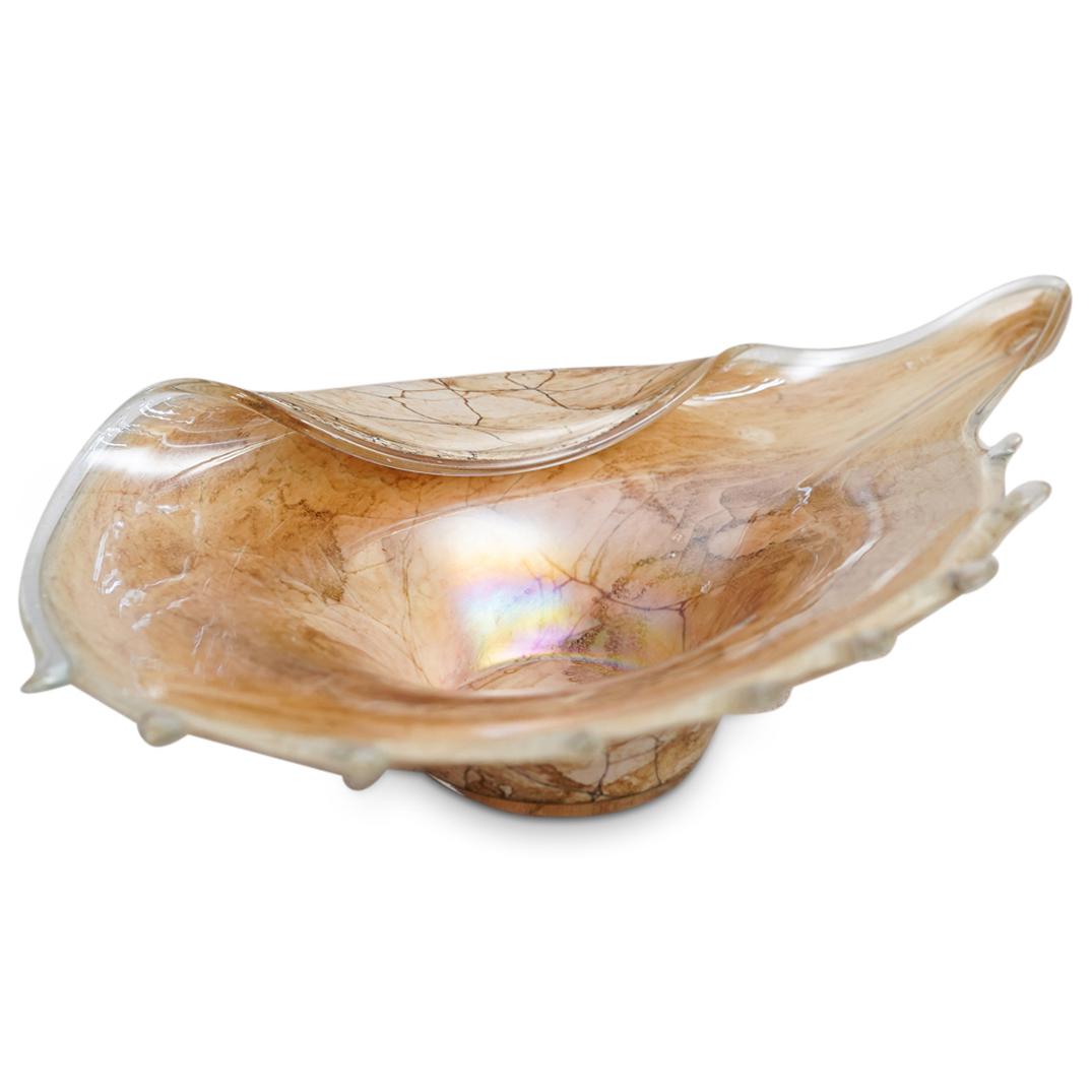 Murano Shell Glass Bowl (1 of 3)