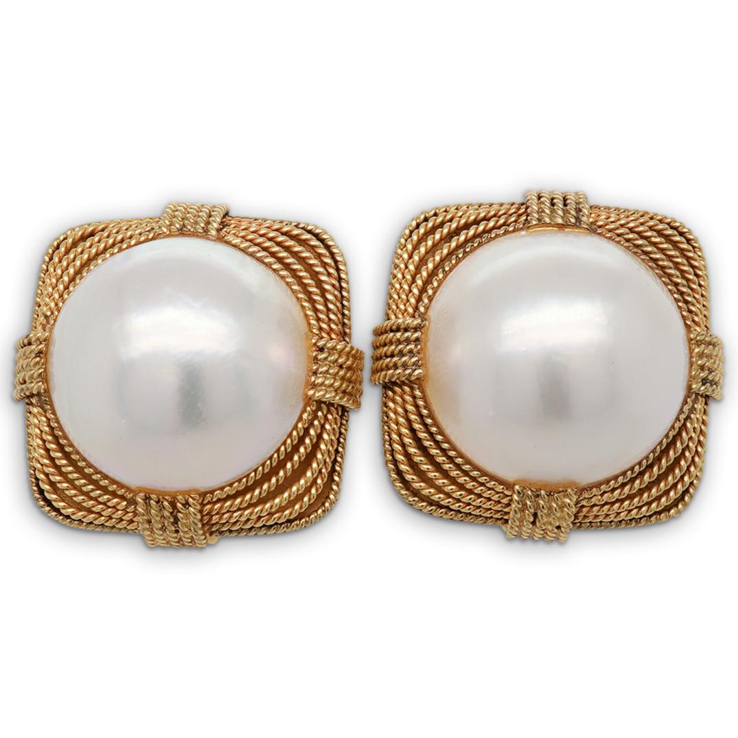14K Cecil Mabe Pearl Earrings (1 of 3)