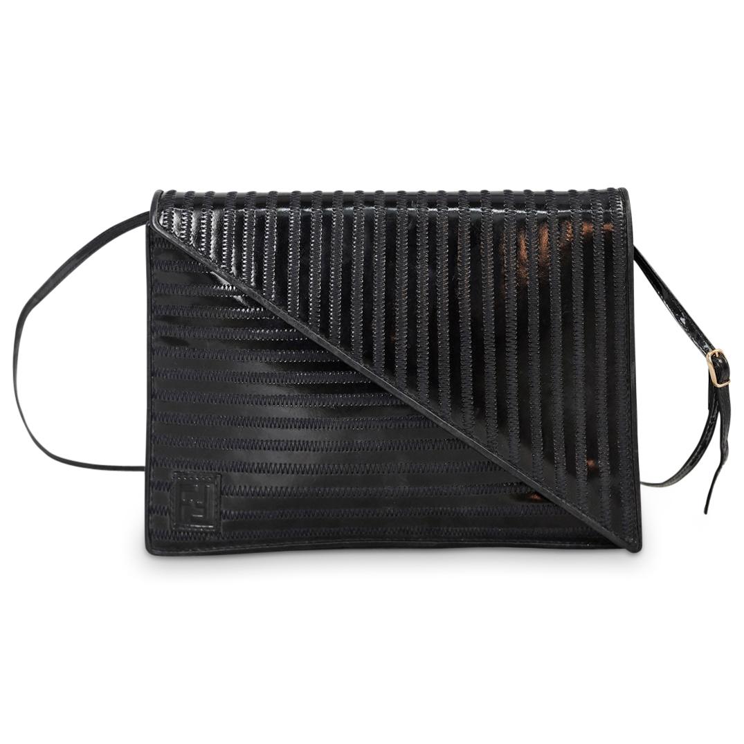 Vintage Fendi Black Patent Leather Bag (1 of 7)