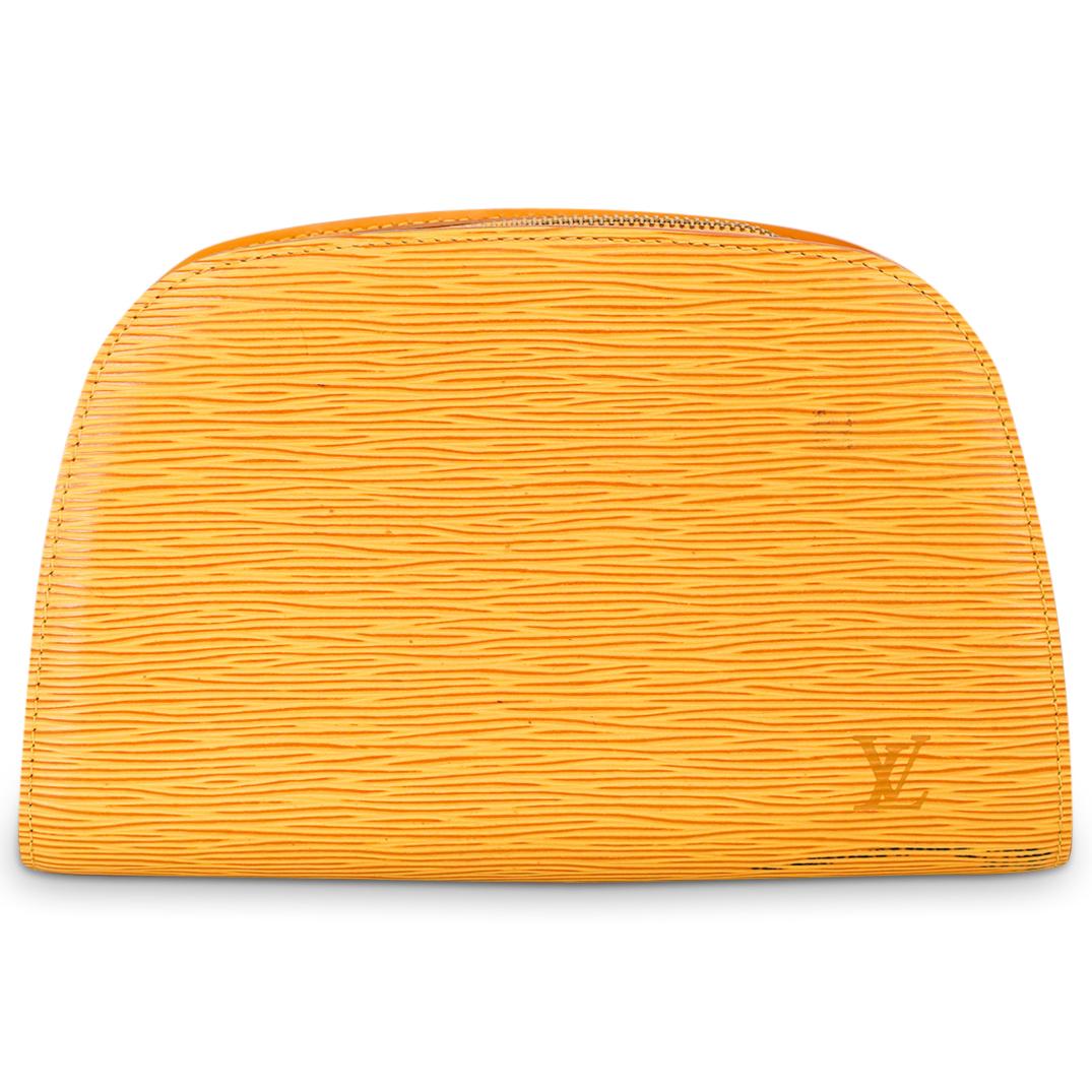 Louis Vuitton Yellow Epi Dauphine Cosmetic Pouch (1 of 8)