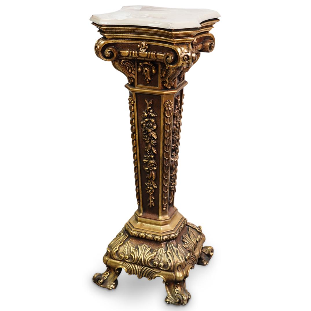 Ornate Carved Pedestal (1 of 6)