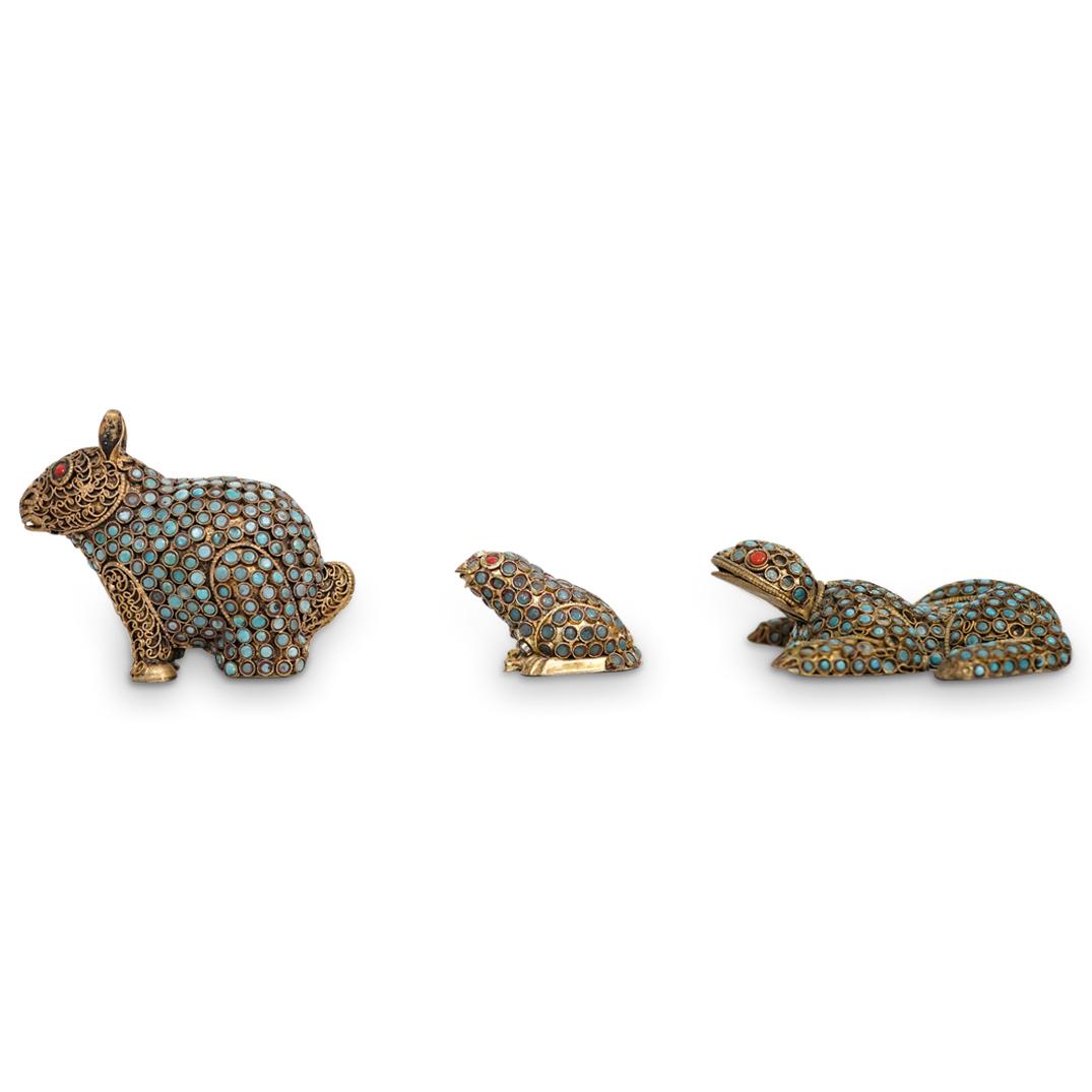 (3Pc) Tibetan Filigree Animals (1 of 7)