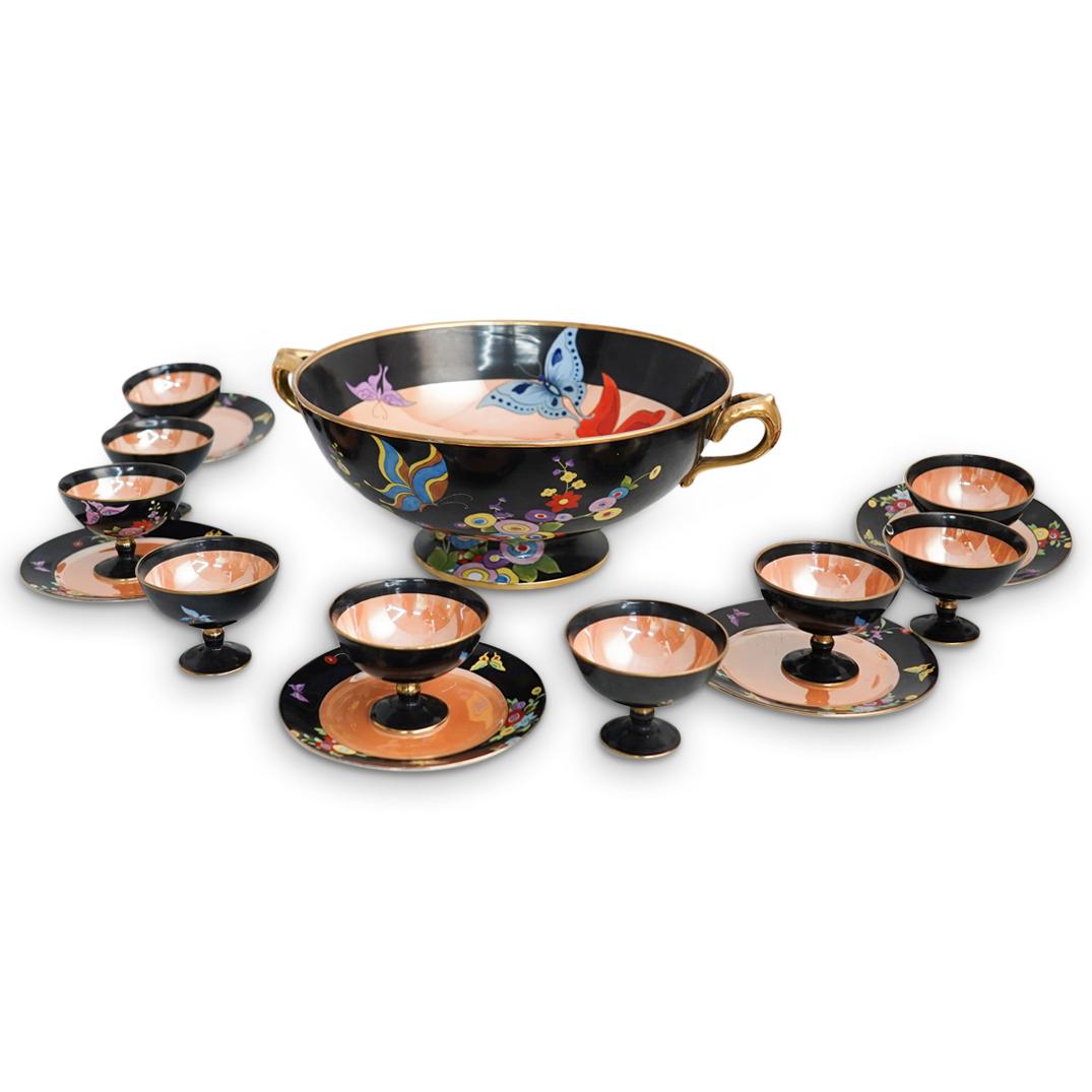 (15 Pcs) Vintage Noritake Lusterware Punch Bowl Set (1 of 11)