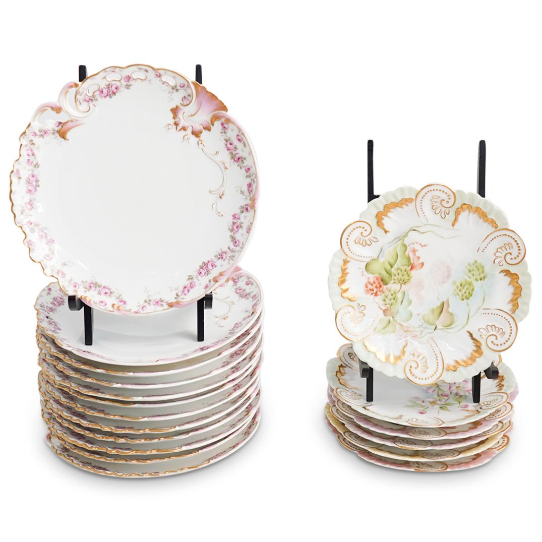 (18 Pcs) Antique Limoges Porcelain Plates Set (1 of 9)