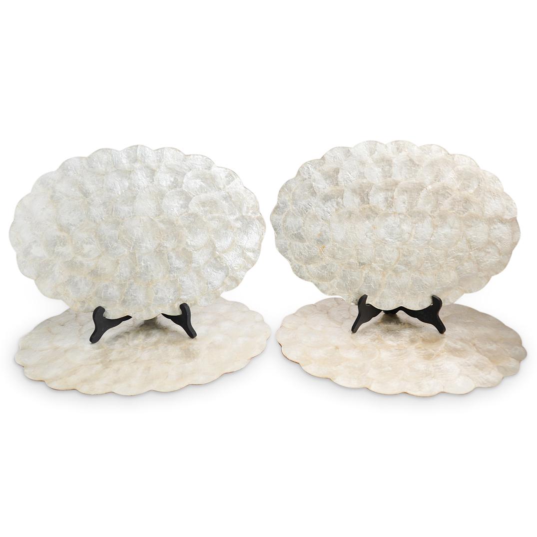 (4 Pcs) Mid Century Mother of Pearl Placemats (1 of 5)