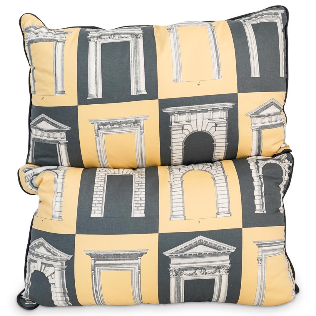 (2 Pc) Pair of Timney Fowler Porticos Pillows (1 of 5)