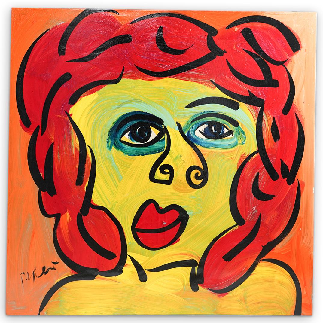 Signed Peter Keil (German, 1942) Acrylic Painting on (1 of 5)