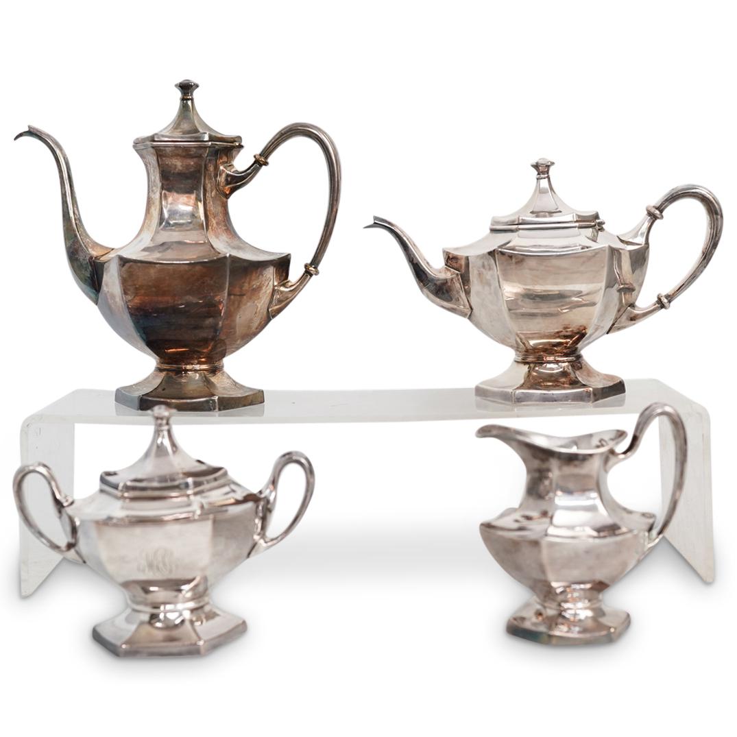 (4Pc) Meridian Company Silver Service Set (1 of 15)