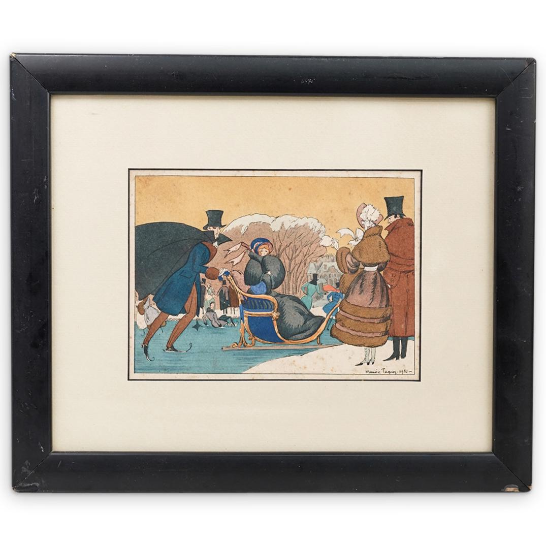 Maurice Taquoy (French, 1878-1952) "Wintertime" 1921 (1 of 5)