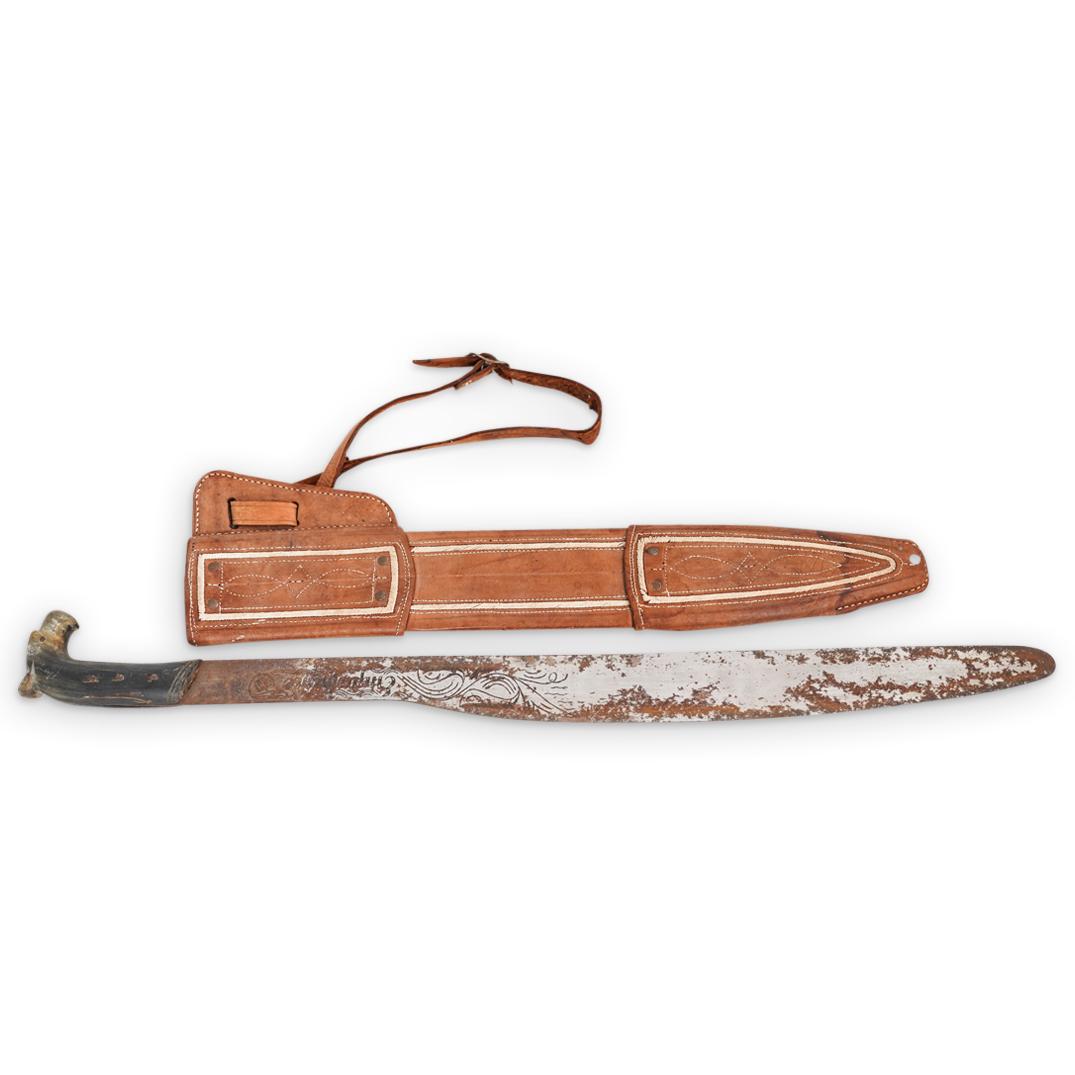 Antique South American Horn Handled Machete (1 of 10)