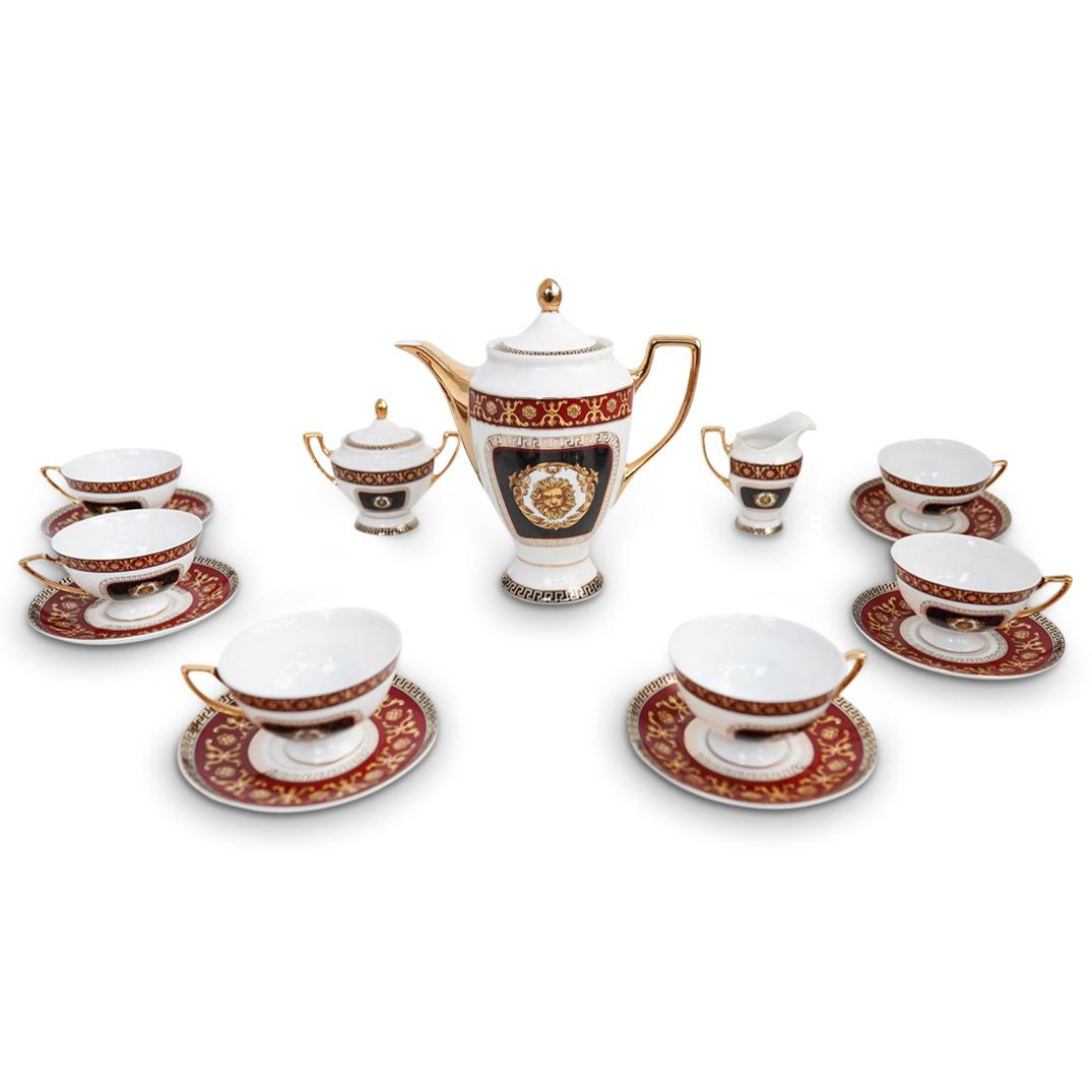 (15Pc) Versace Style Porcelain Service Set (1 of 10)
