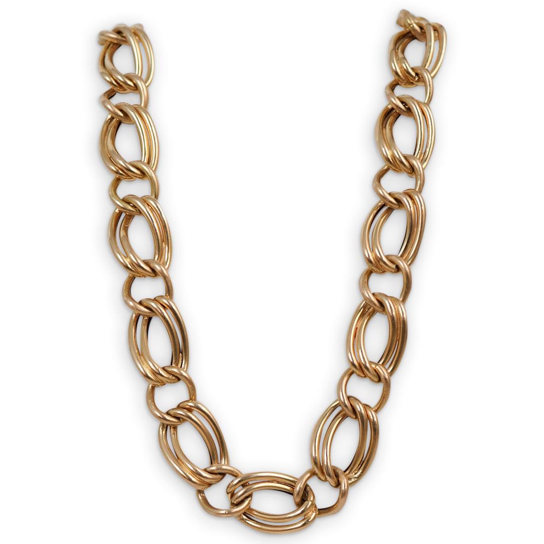 Vintage 14k Italian Oval Link Necklace (1 of 4)