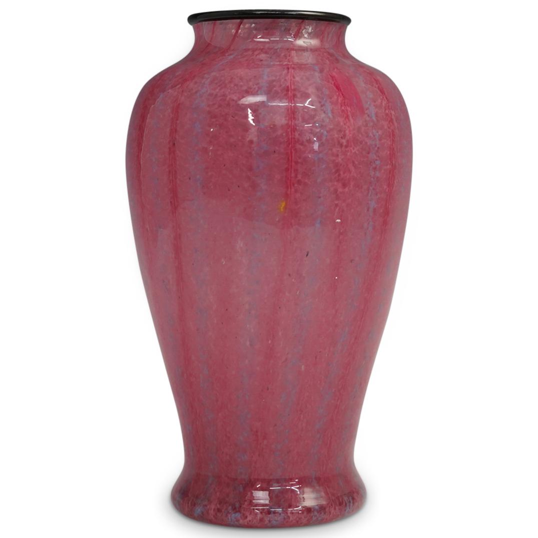 Steuben Pink and  Blue Cintra Vase (1 of 4)