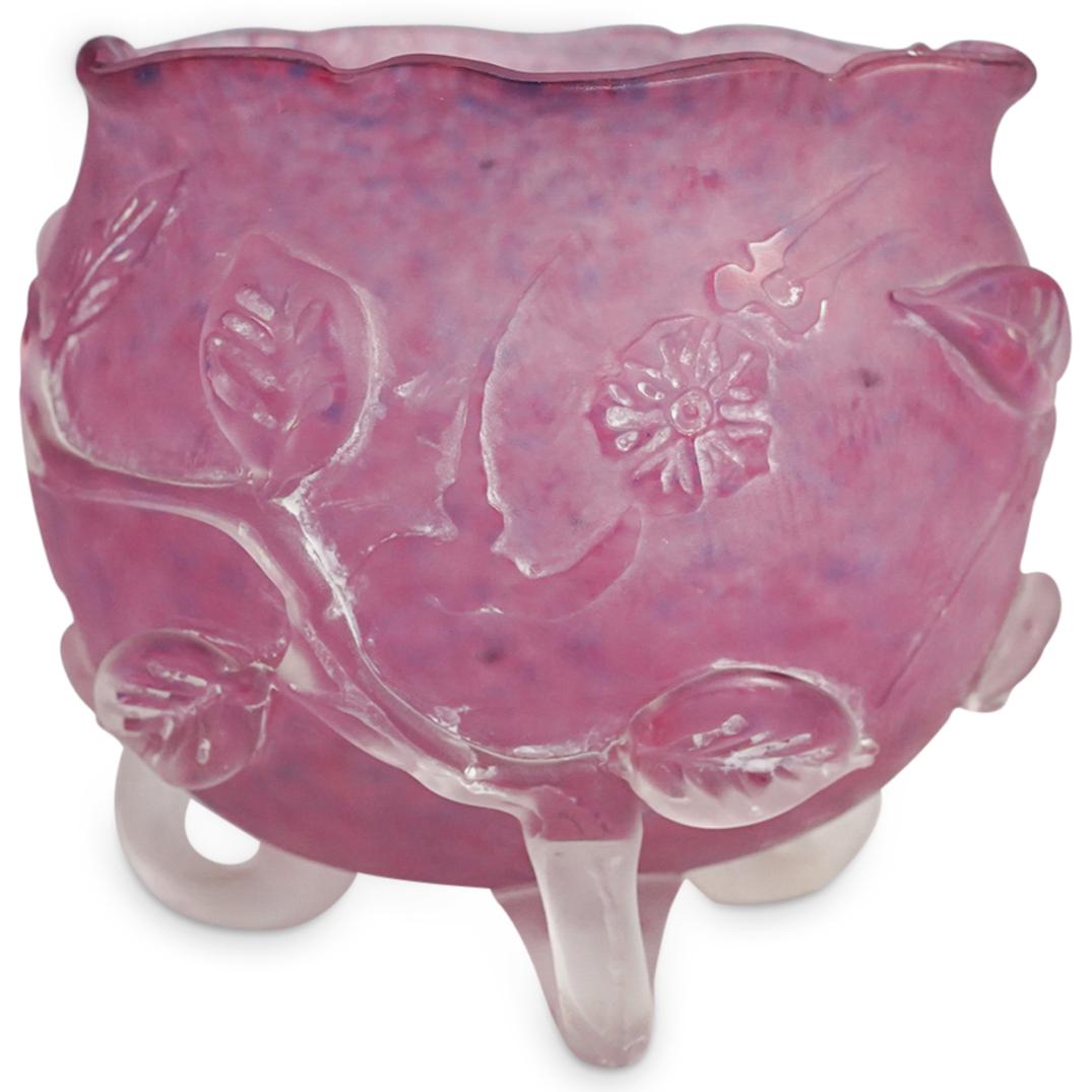 Steuben Amethyst Quartz Footed Bowl (1 of 6)