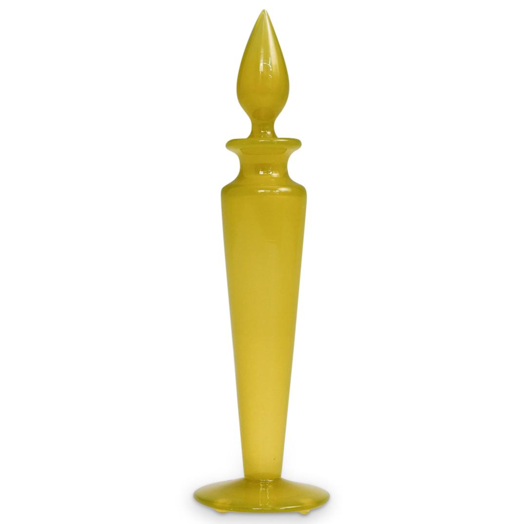 Steuben Yellow Jade Perfume Glass Perfume Bottle (1 of 6)