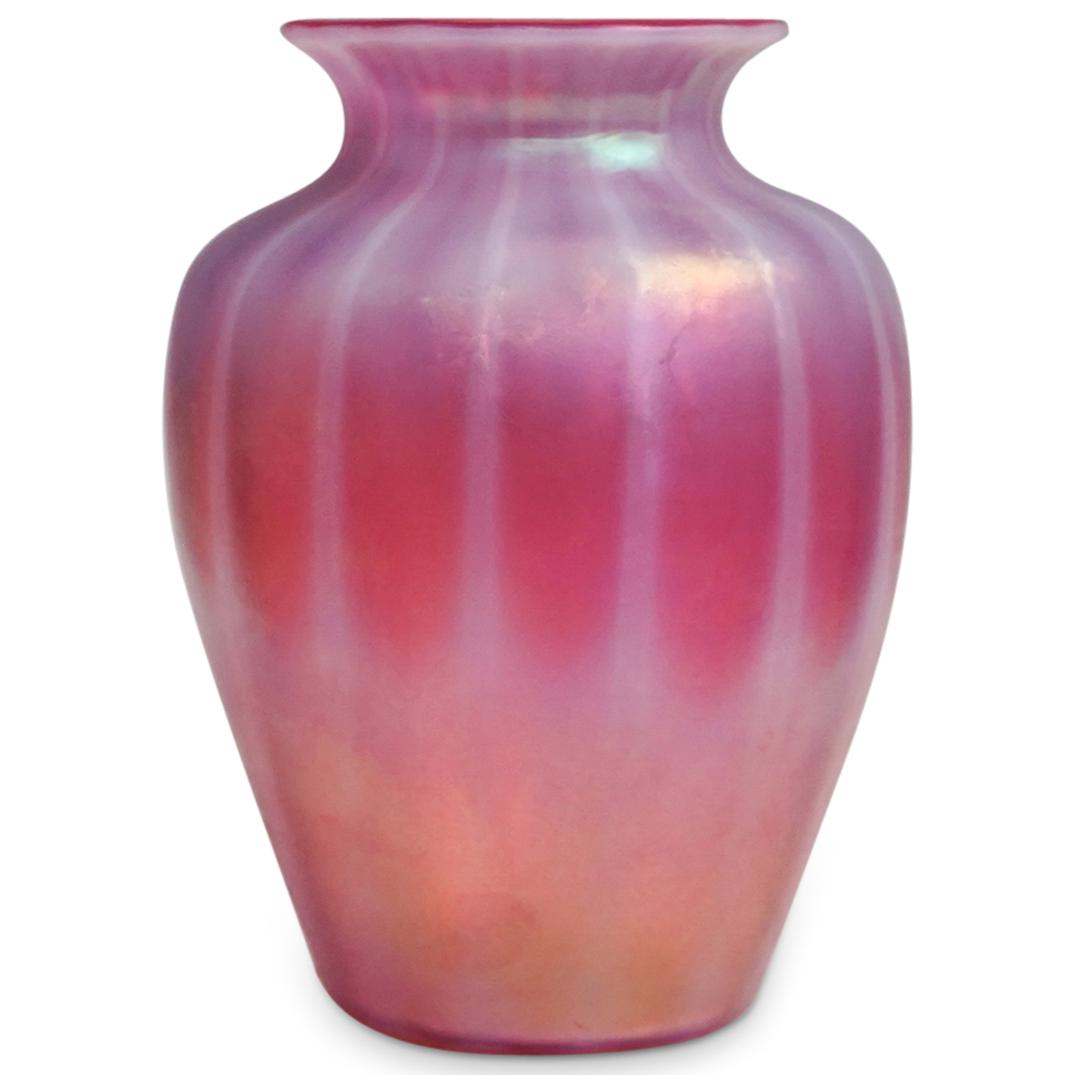 Steuben Oriental Poppy Glass Vase (1 of 4)