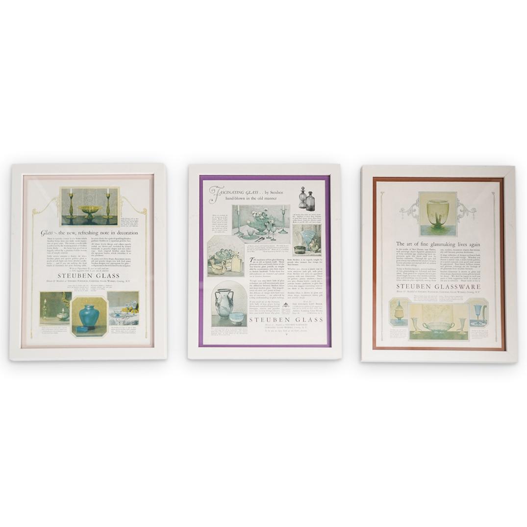 (8 Pc) Reuben Glass Vintage Framed Ad Grouping (1 of 7)