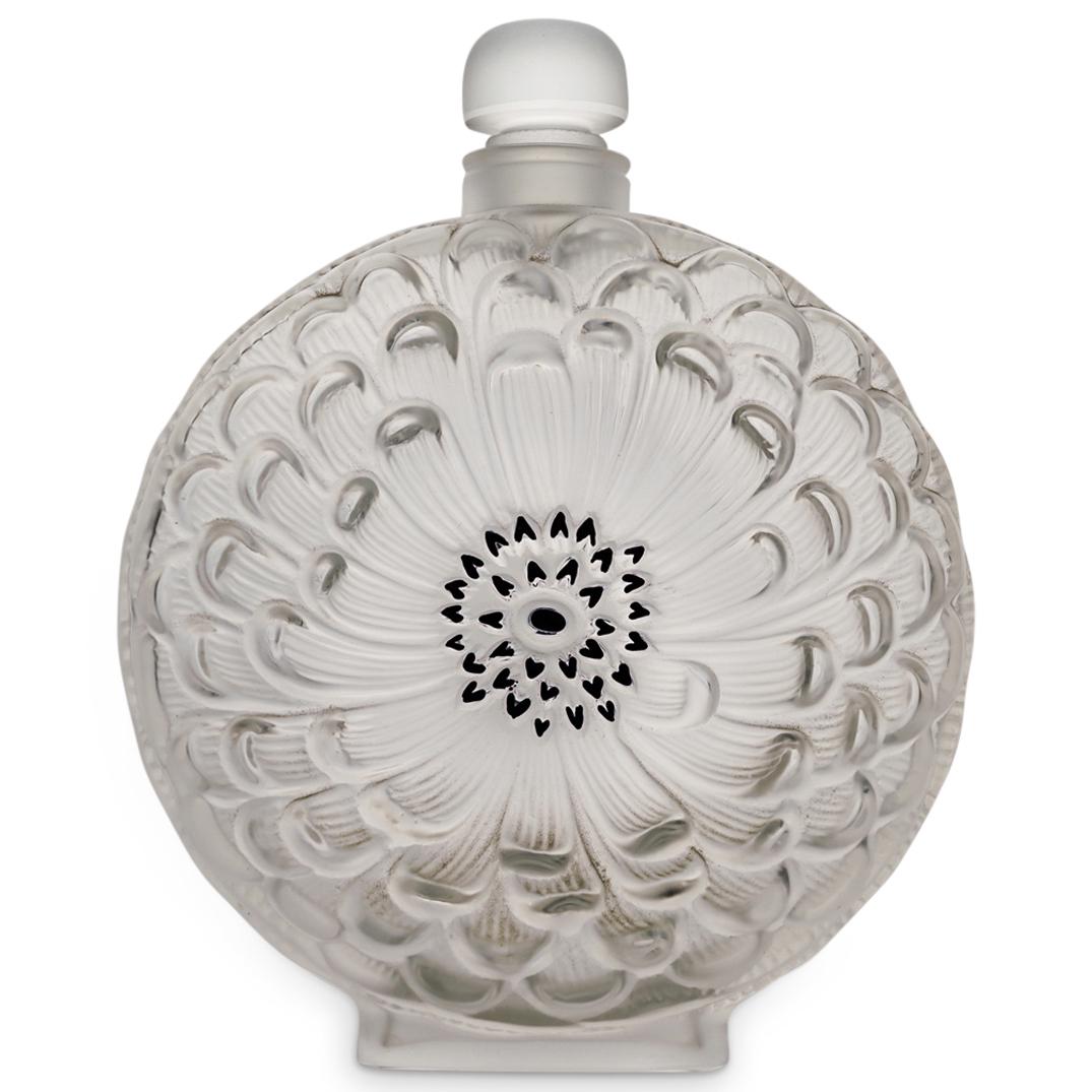 Large Lalique Crystal Dahlia Perfume Bottle (1 of 8)