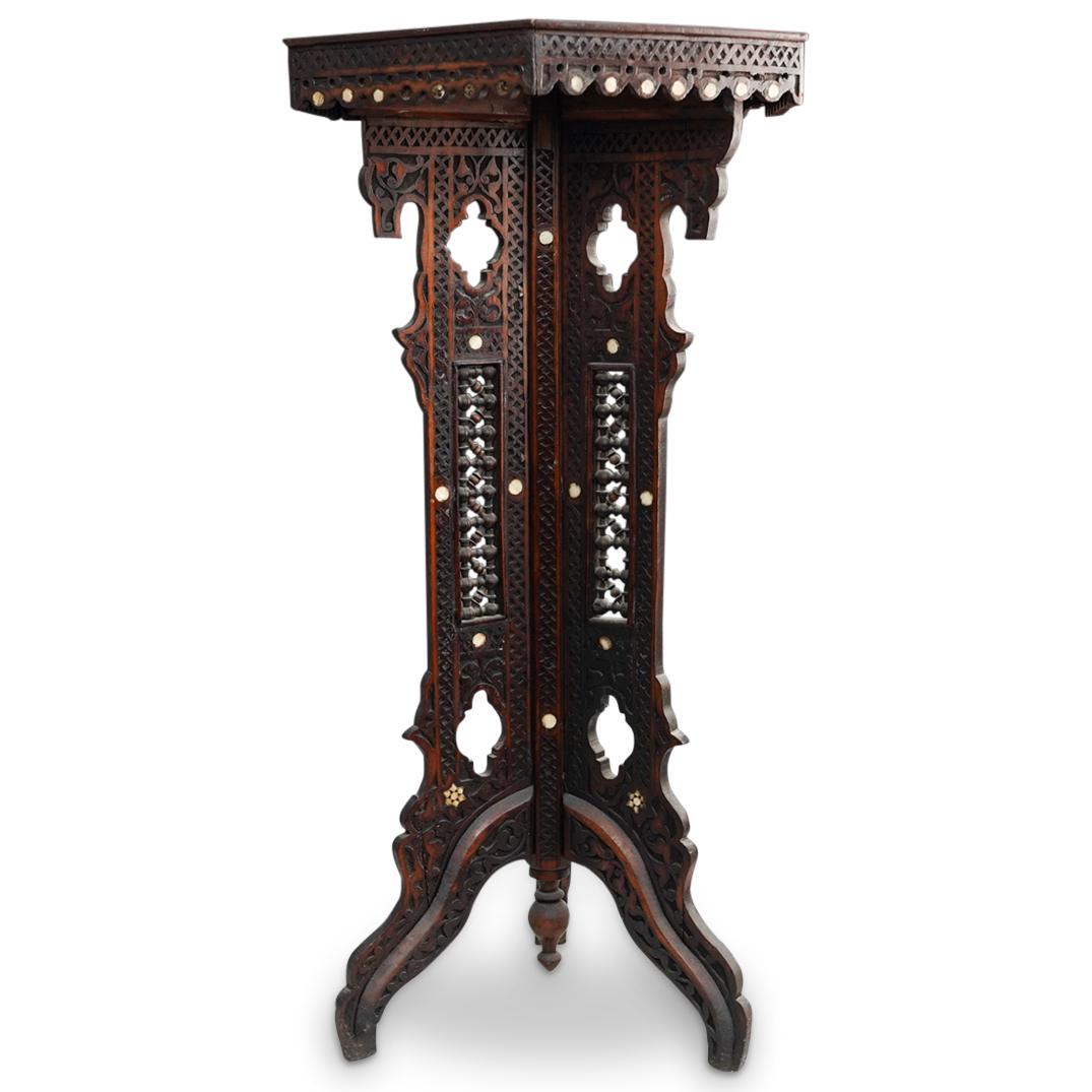 Moroccan Inlaid Wood Table (1 of 8)