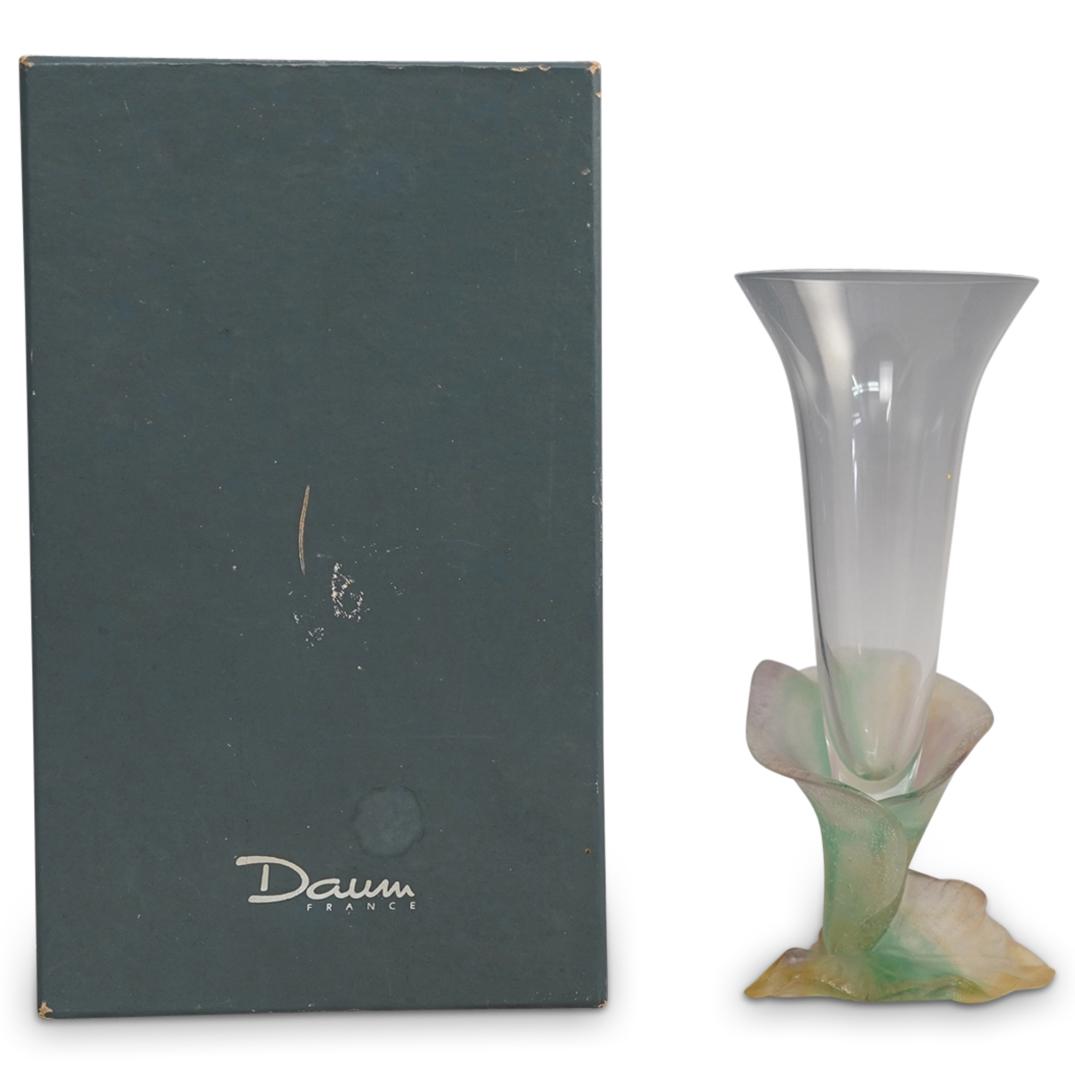 Daum Pate De Verre Crystal "Arum" Flute (1 of 6)