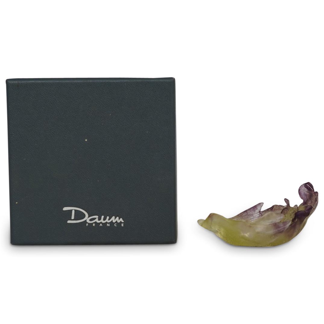 Daum Pate De Verre Crystal "Iris" Small Tray (1 of 4)