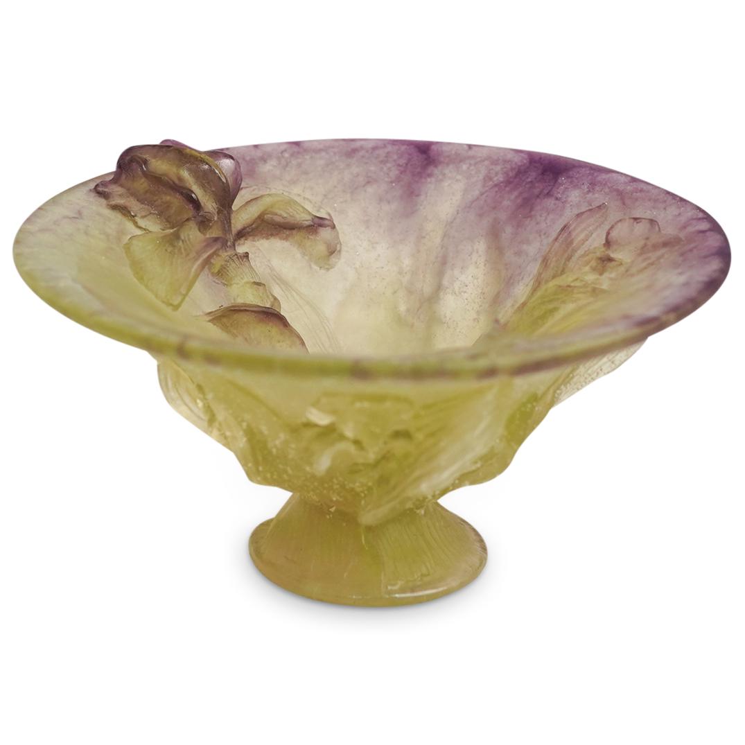Daum Pate De Verre Crystal "Iris" Large Coupelle (1 of 11)