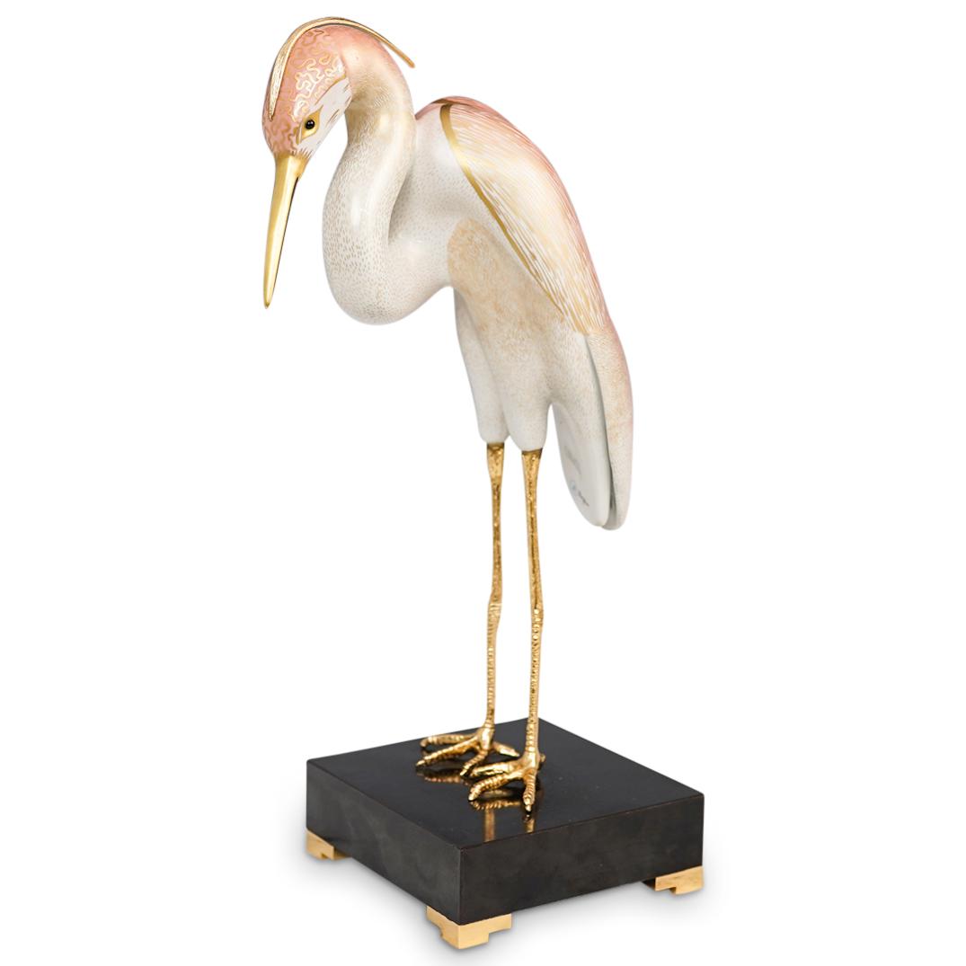 Oggetti Mangani Porcelain Crane Sculpture (1 of 7)