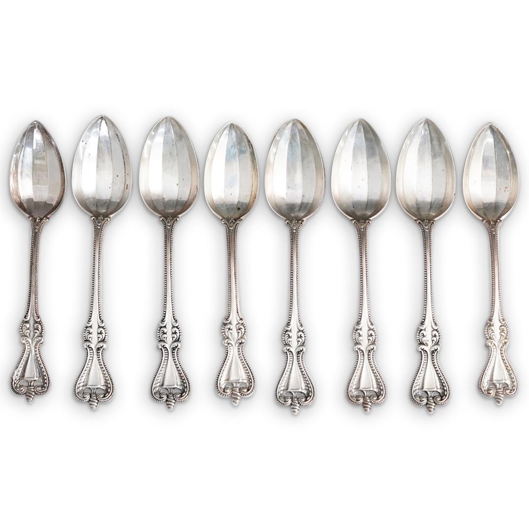 (8Pc) Antique Sterling Spoon Set (1 of 6)