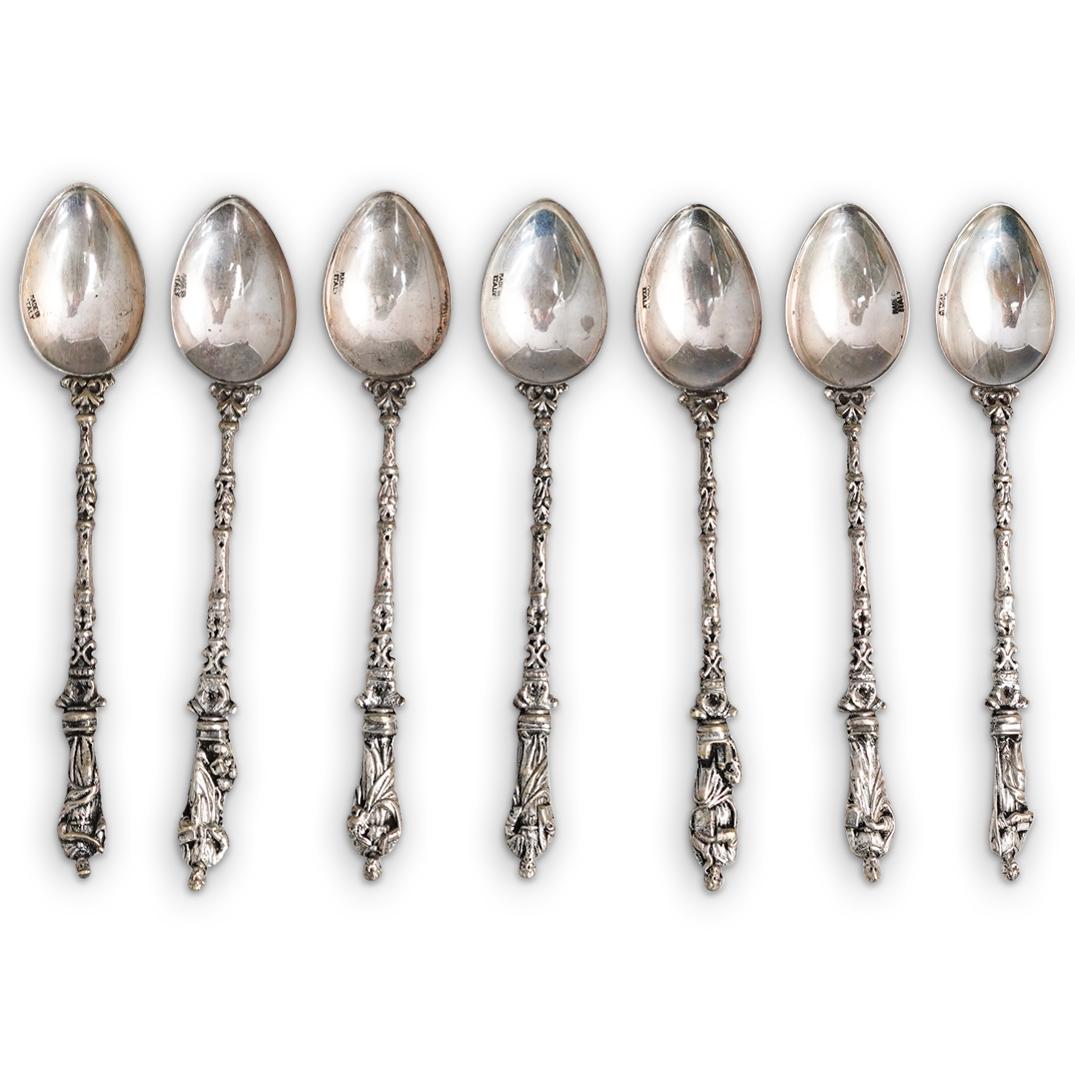 (7Pc) Sterling Figural Spoon Set (1 of 5)