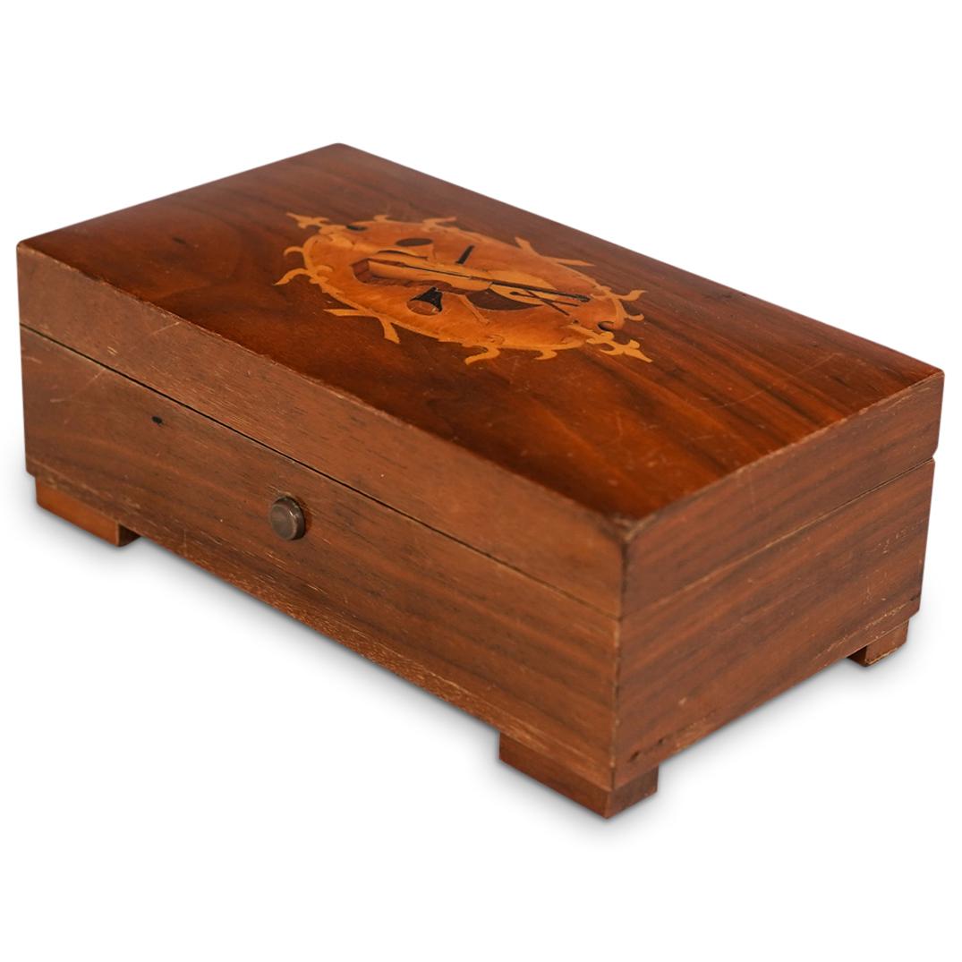 Swiss Reuge Marquetry Wood Music Box (1 of 9)