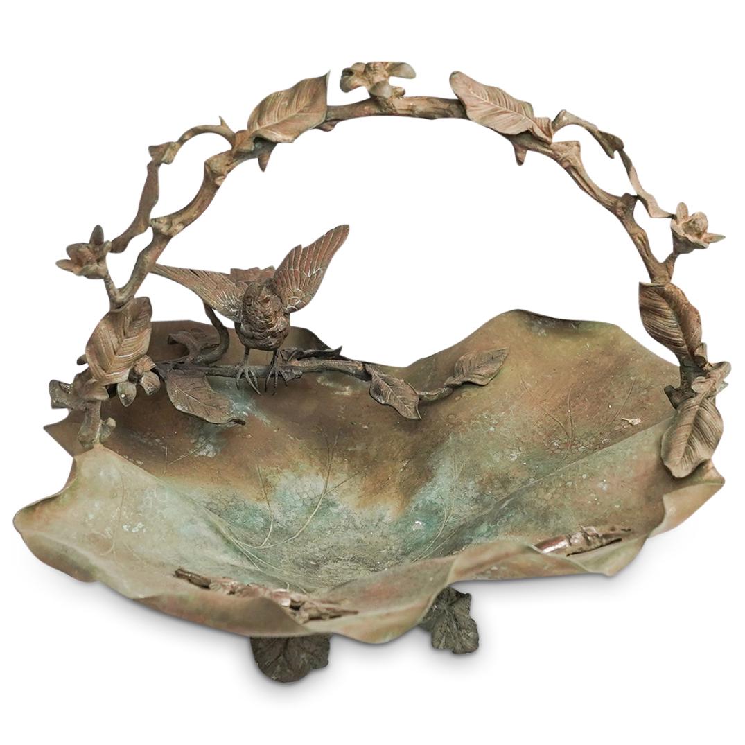 Victorian Mixed Metal Floral Basket (1 of 9)