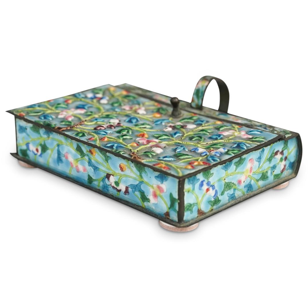 Chinese Floral Enameled Box (1 of 7)