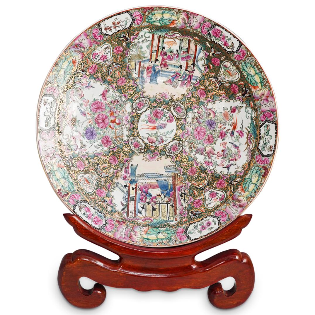 Chinese Rose Medallion Charger Plate (1 of 8)