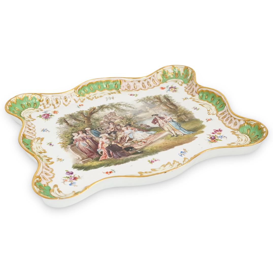 Large Antique Meissen Porcelain Tray (1 of 8)