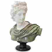 Apollo Two-Tone Marble Bust (1 of 5)