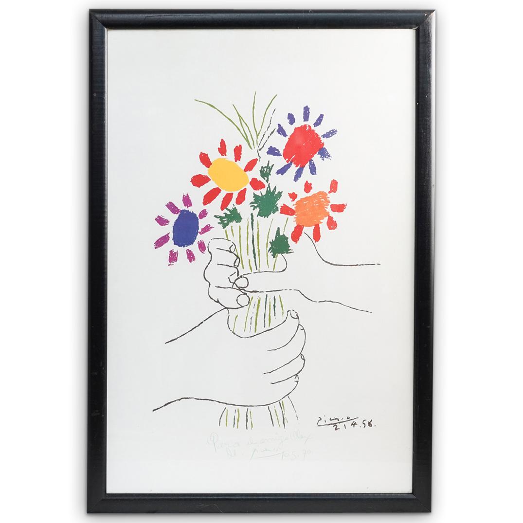 Pablo Picasso Bouquet of Peace Lithograph (1 of 6)